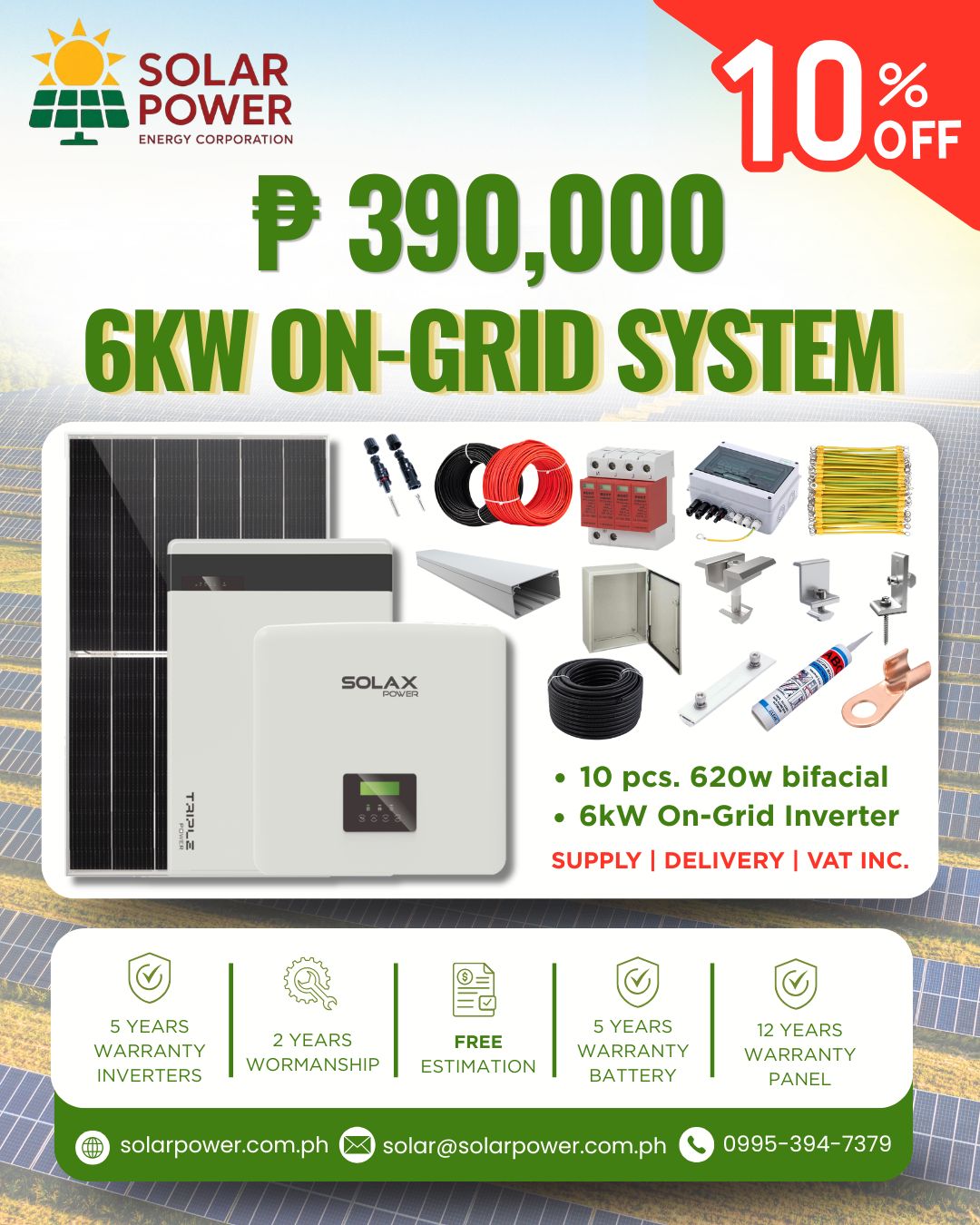 6kW - On-Grid System