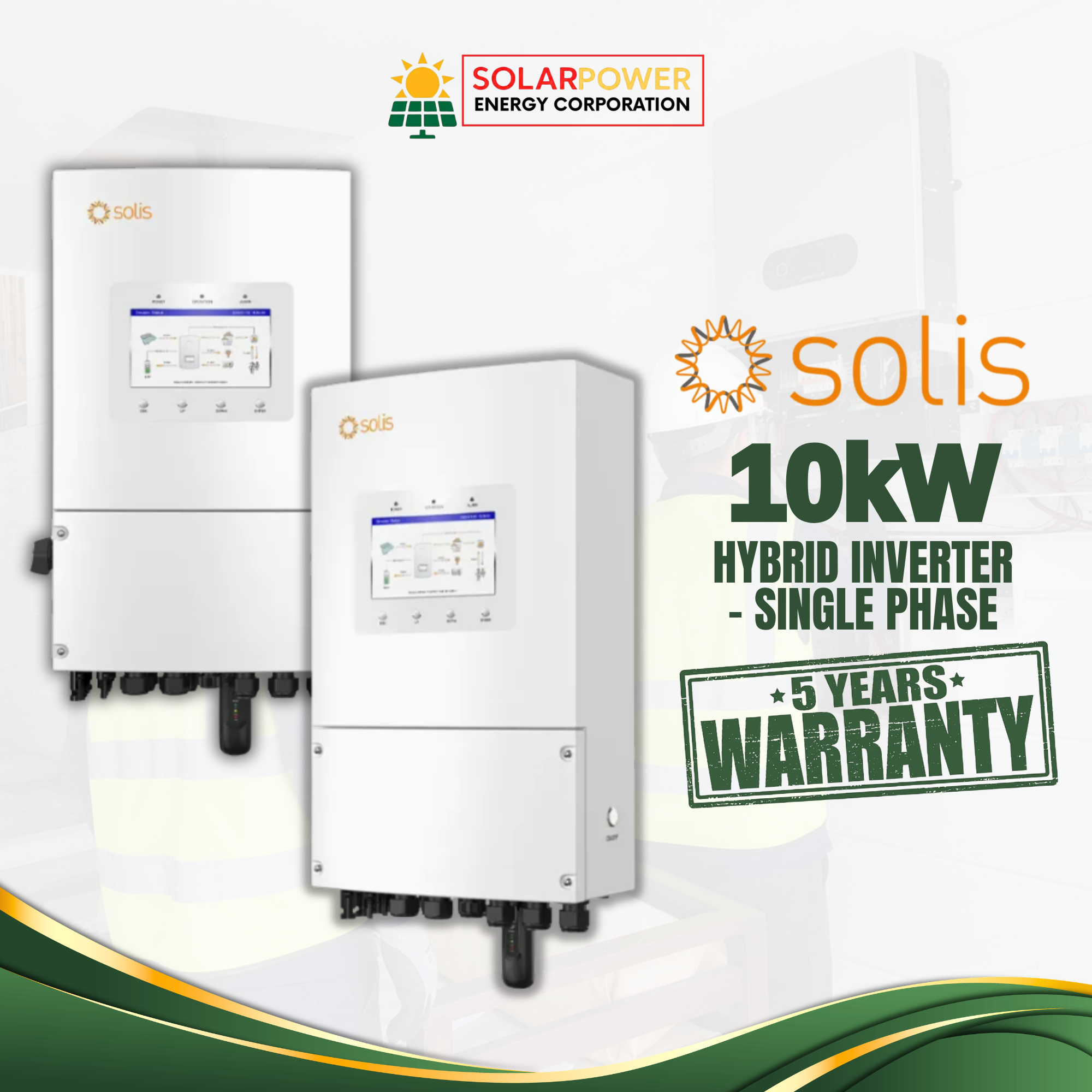 SOLIS 10KW HYBRID INVERTER (S6-EH1P10K-IE)