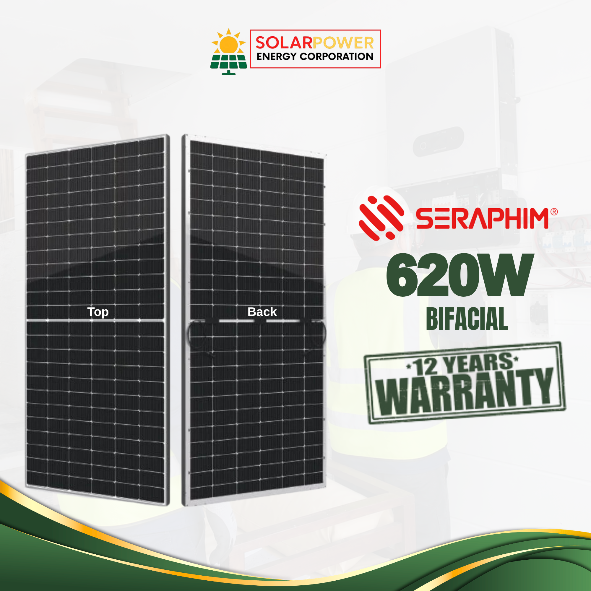 620W - Bifacial Solar Panel